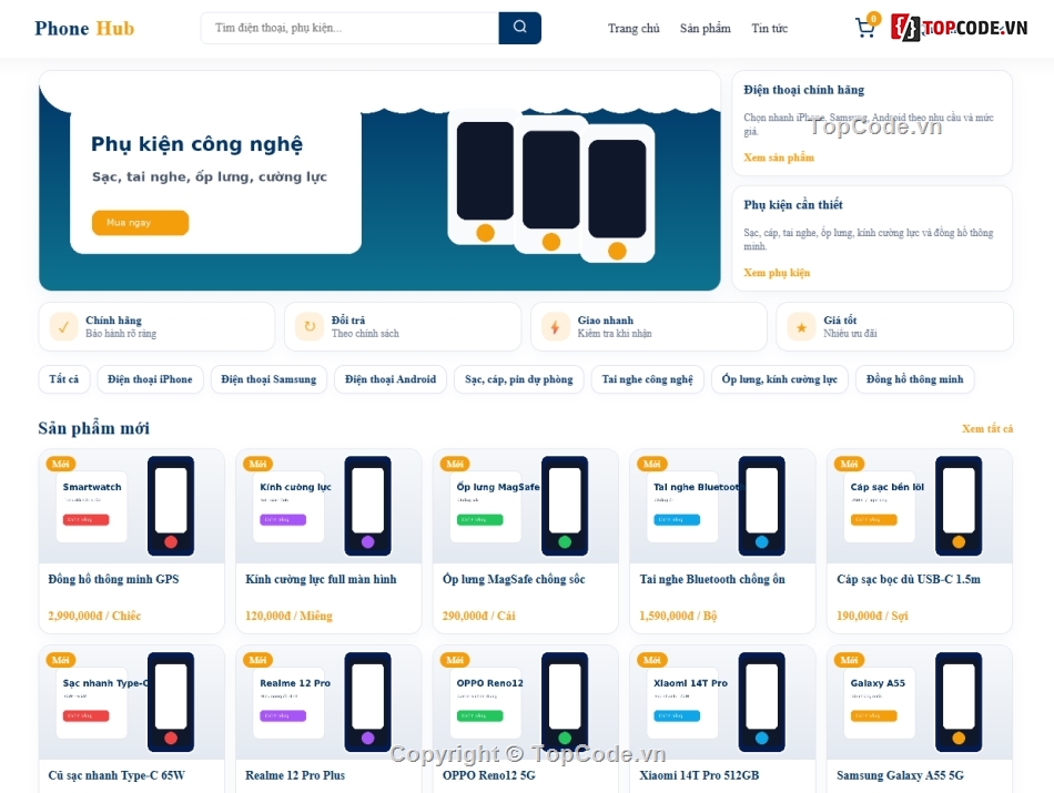 web bán điện thoại,web bán phụ kiện,web bán phụ kiện điện thoại